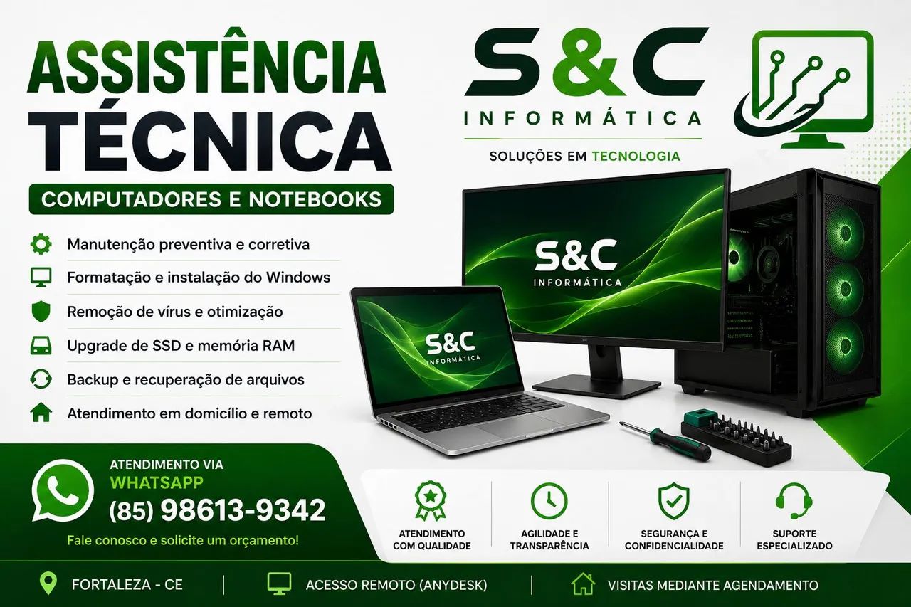S&C Informática | Assistência Técnica para Computadores e Notebooks
