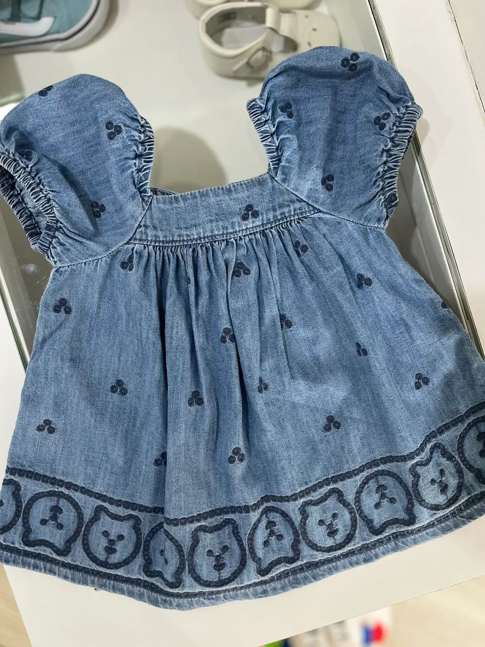 Vestido Denim Baby GAP 3/6 meses 