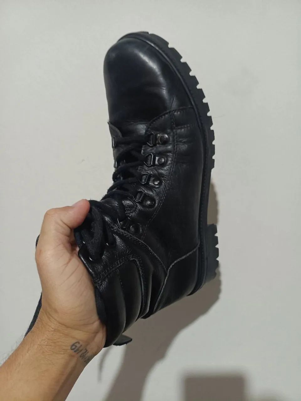 Coturno masculino couro  - Foto 2