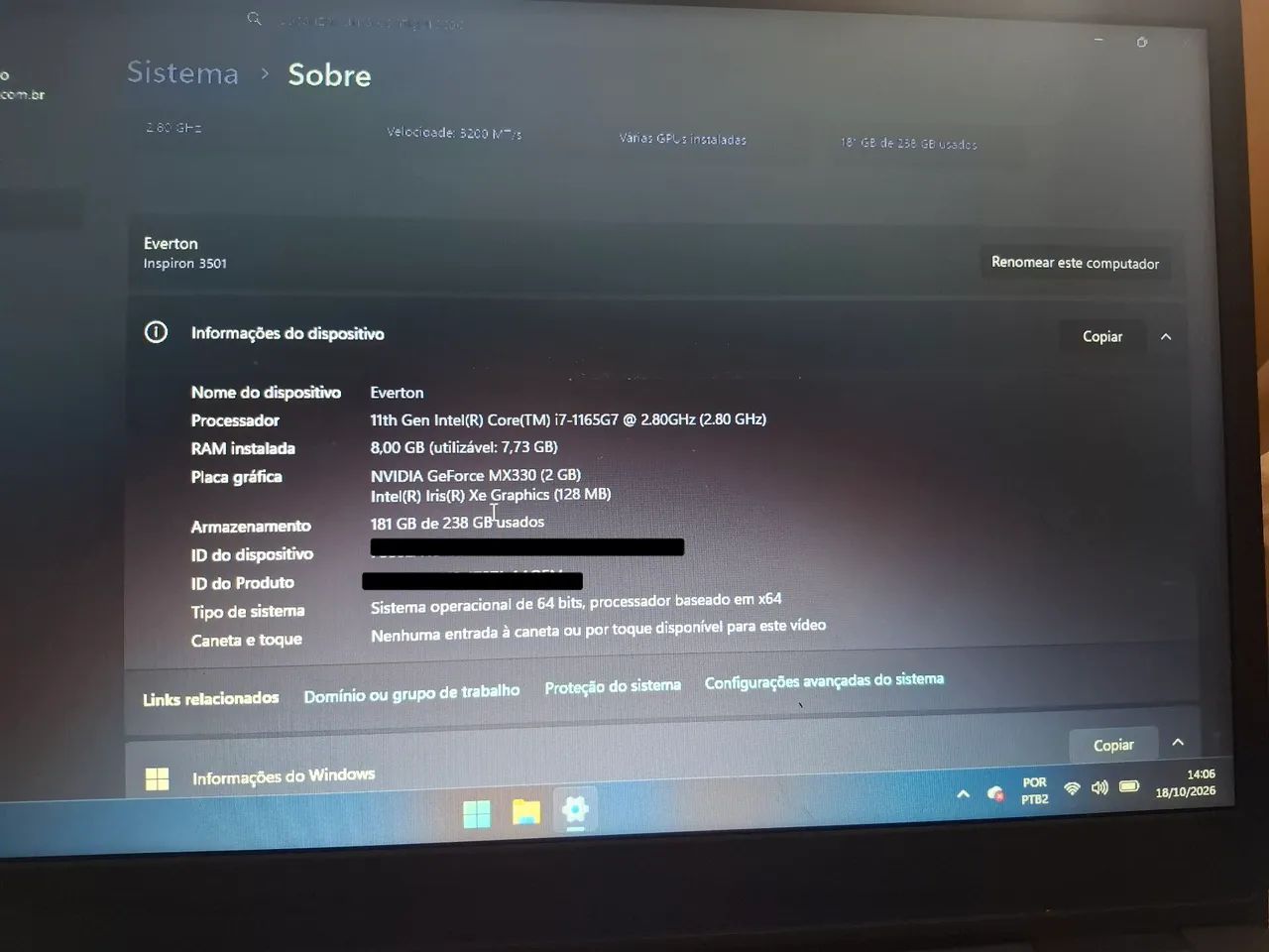 Notebook Dell Inspiron 3501 p90f - Foto 4
