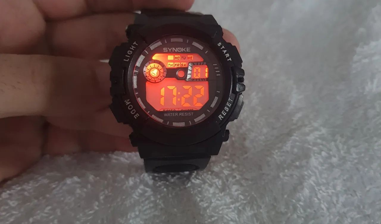 Relógio Digital à Prova d Água - Completo com LED e Cronômetro - Foto 5