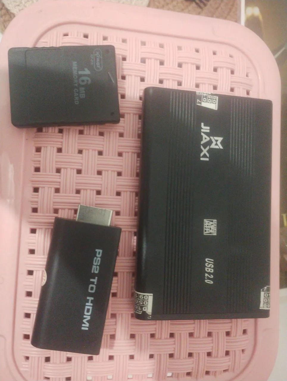 Hd 500 gb. Com 200 jogos de Playstation 2