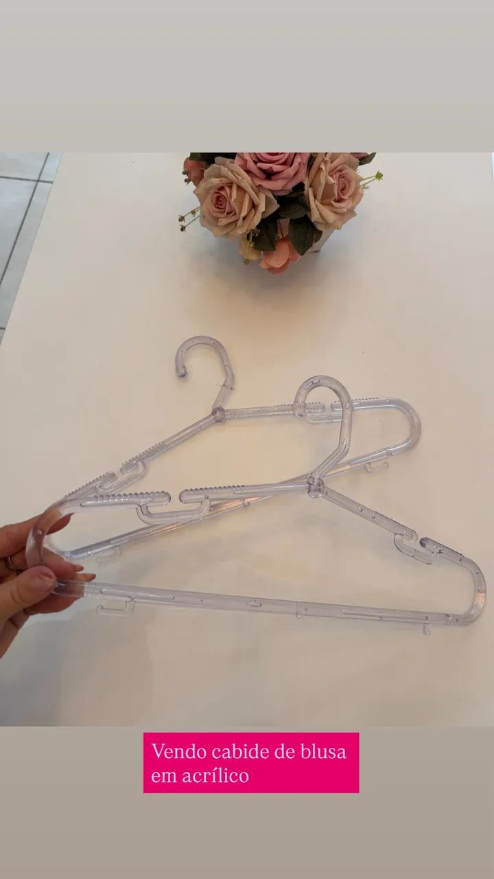 Cabides em acrílico para loja em uso pessoal  - Foto 2