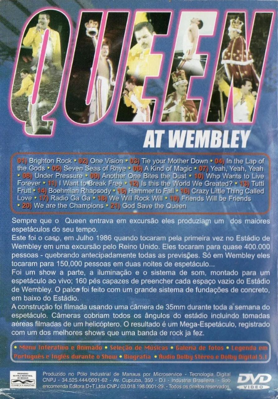 Dvd Queen - At Wembley - Foto 2