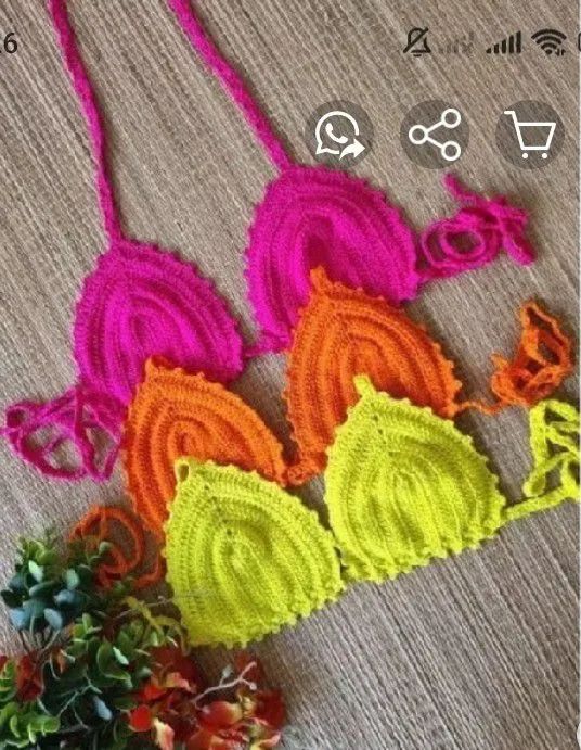 Croppeds de crochê  - Foto 3