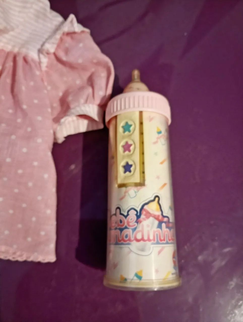 Vestido e mamadeira da boneca mamadinha  - Foto 4