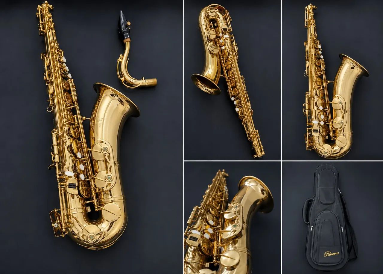 Saxofone Alto Blavera RC-107AL Completo com Case - Perfeito Estado de Funcionamento - Foto 2