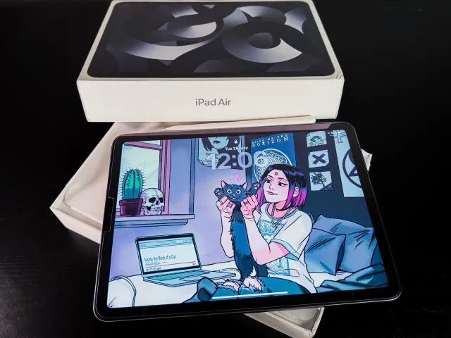 iPad Air 5ª geração M1 256GB + Apple Pencil Baseus magnética +