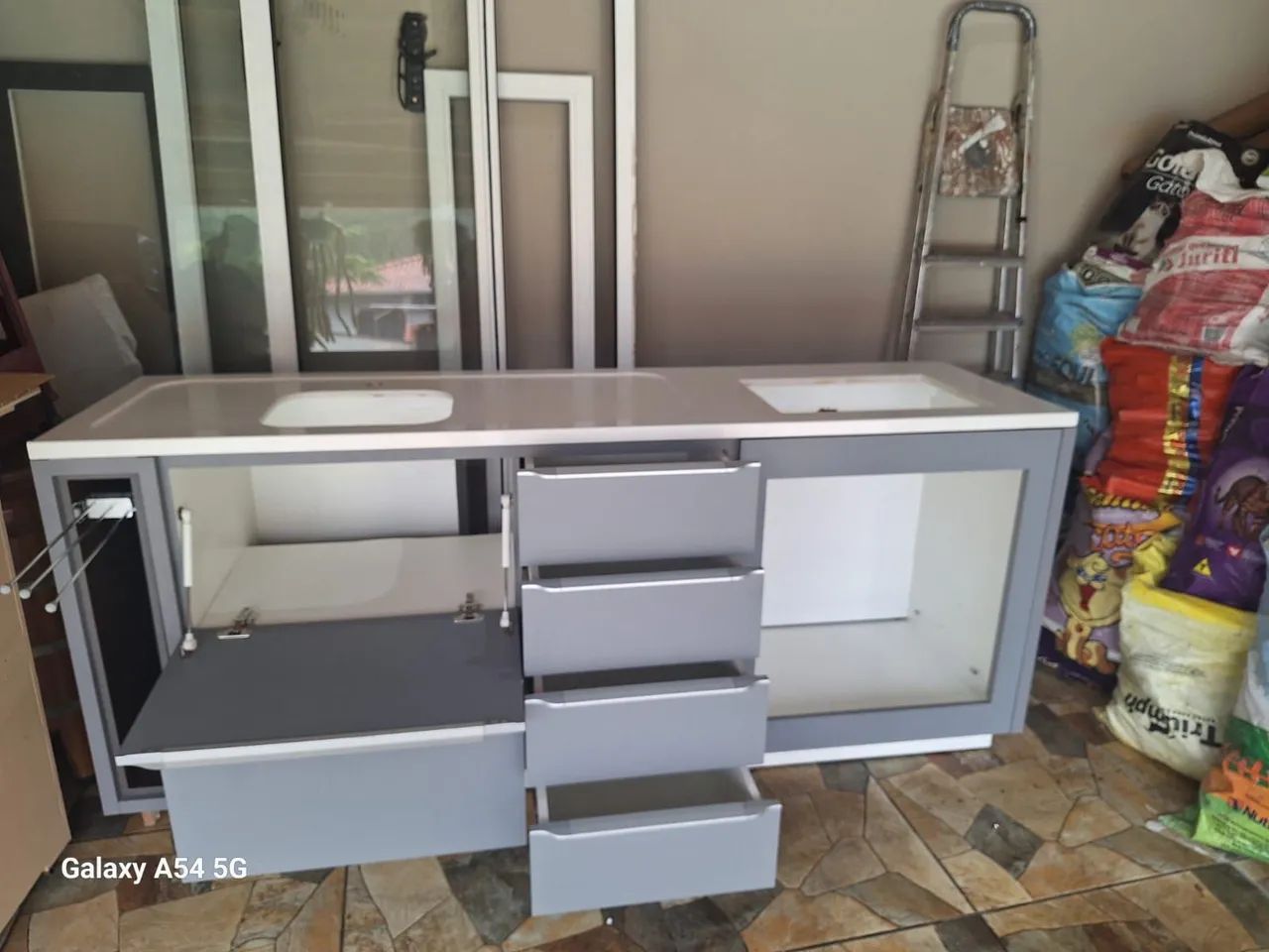 Móvel de cozinha em mdf com quartzo branco - Foto 5