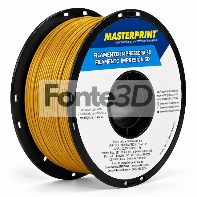 Filamento Petg Dourado - 1 Kg Masterprint - Foto 4
