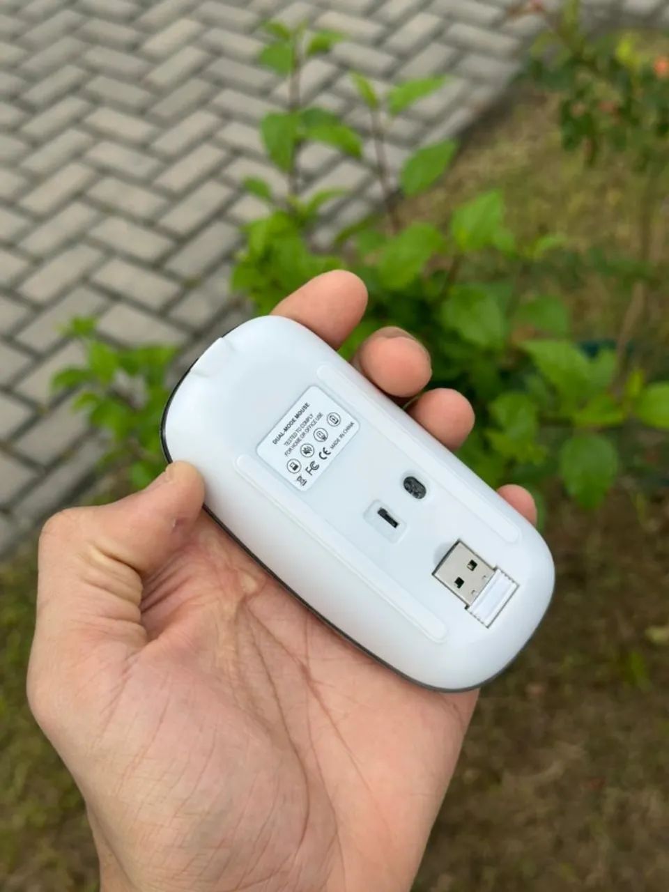 MOUSE SEM FIO LED 2.4G PRATA - Foto 2