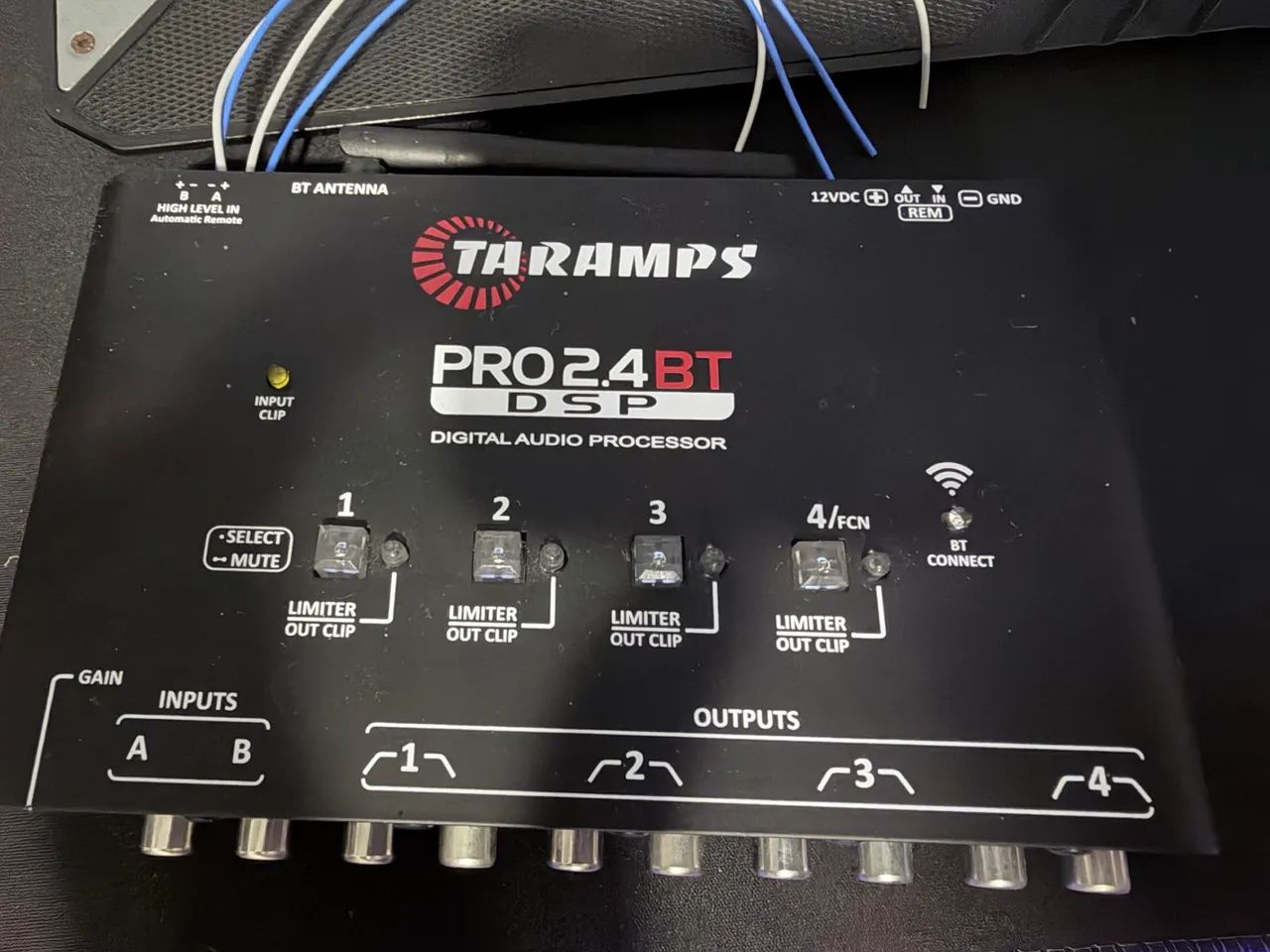 Processador de áudio taramps pro 2.4bt 