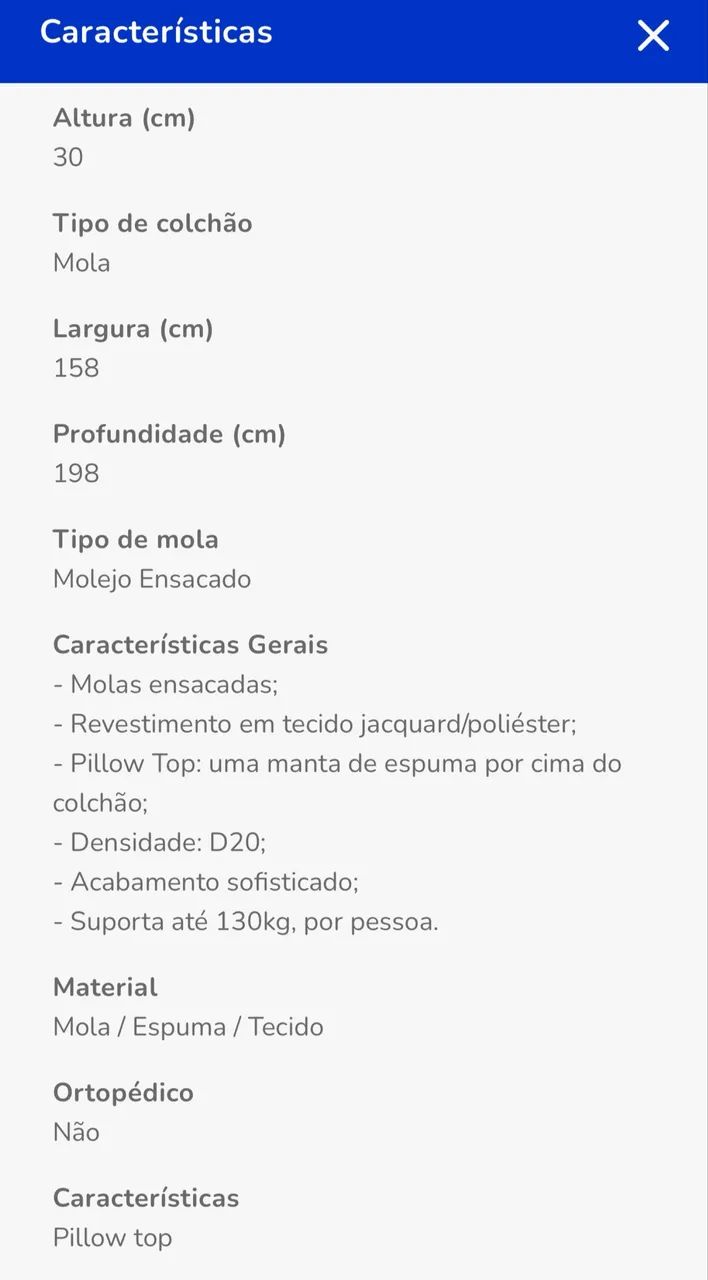 Colchão Queen Size Umaflex - Foto 4
