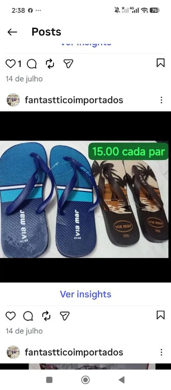 Sandálias lindas 