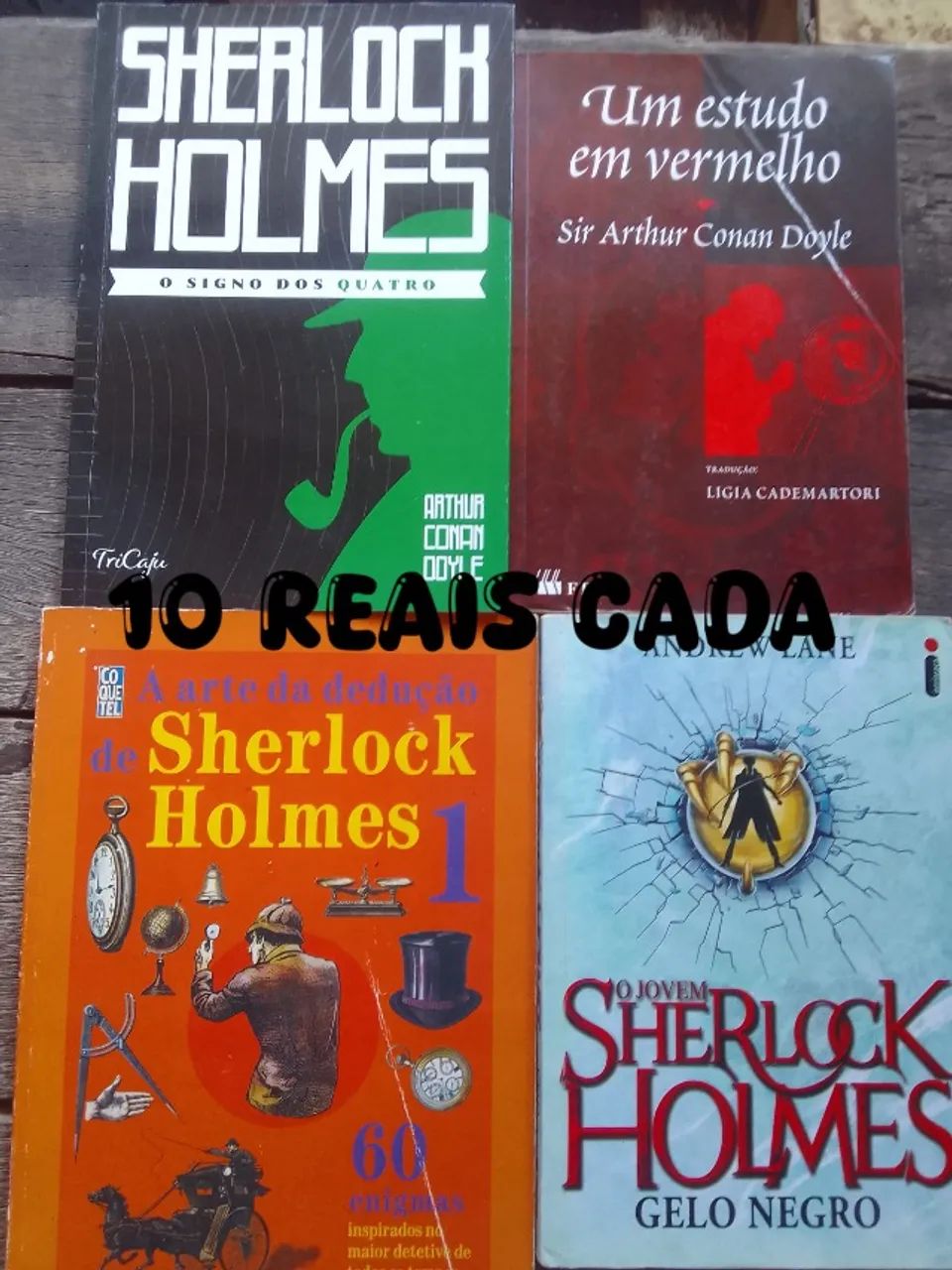 Sherlock Holmes: dez reais cada 