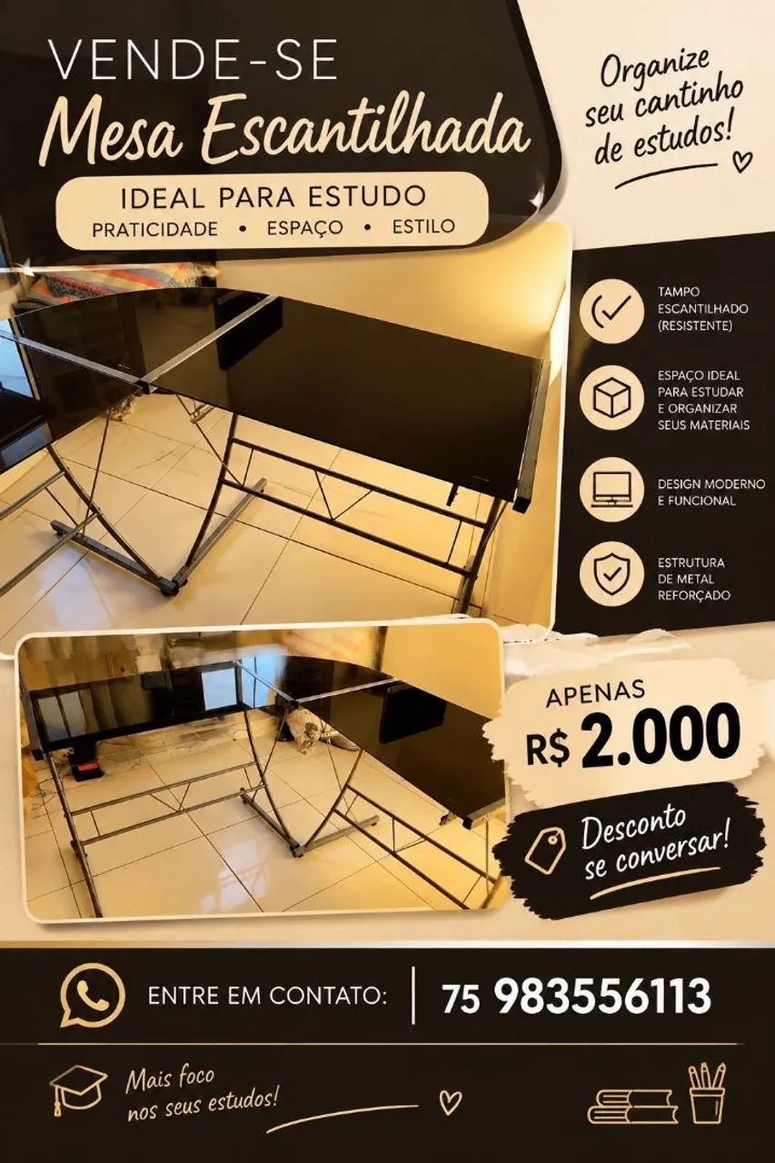 Vendo mesa de estudo
