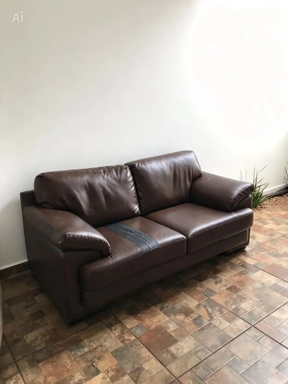 Lindo Sofá Couro CONFORTÁVEL Europeu 