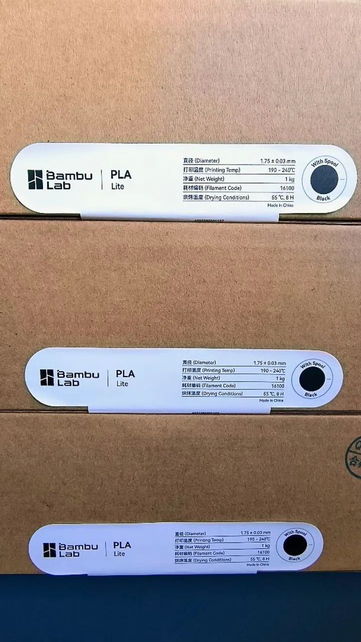 Filamento PLA Lite Bambu Lab Preto Carretel Reutilizável  - Foto 2