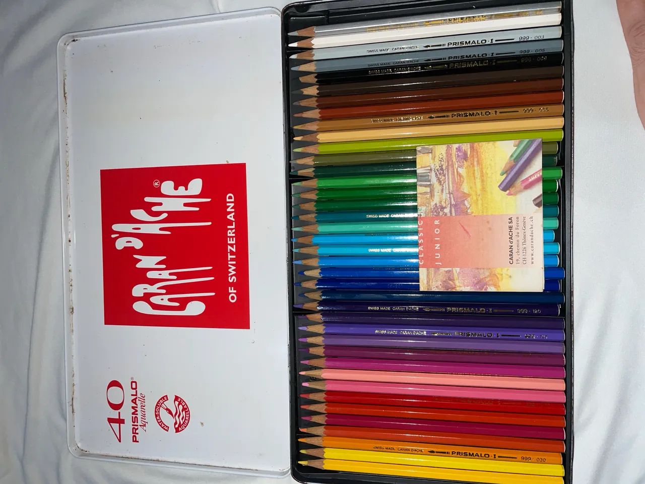 Caran d?Ache Prismalo Aquarelle 40 Cores Original - Completo