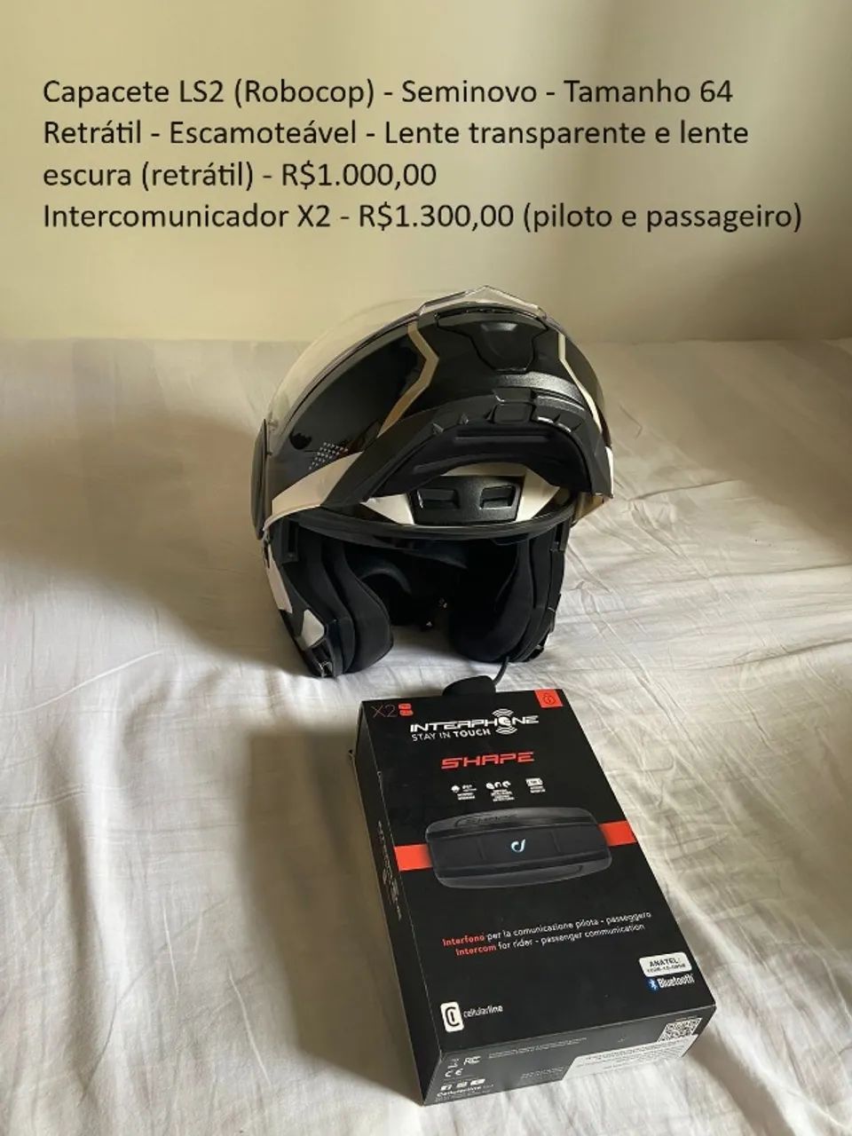 Capacete LS2 (Robocop) 