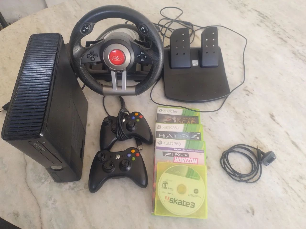Xbox 360 com volante  - Foto 3