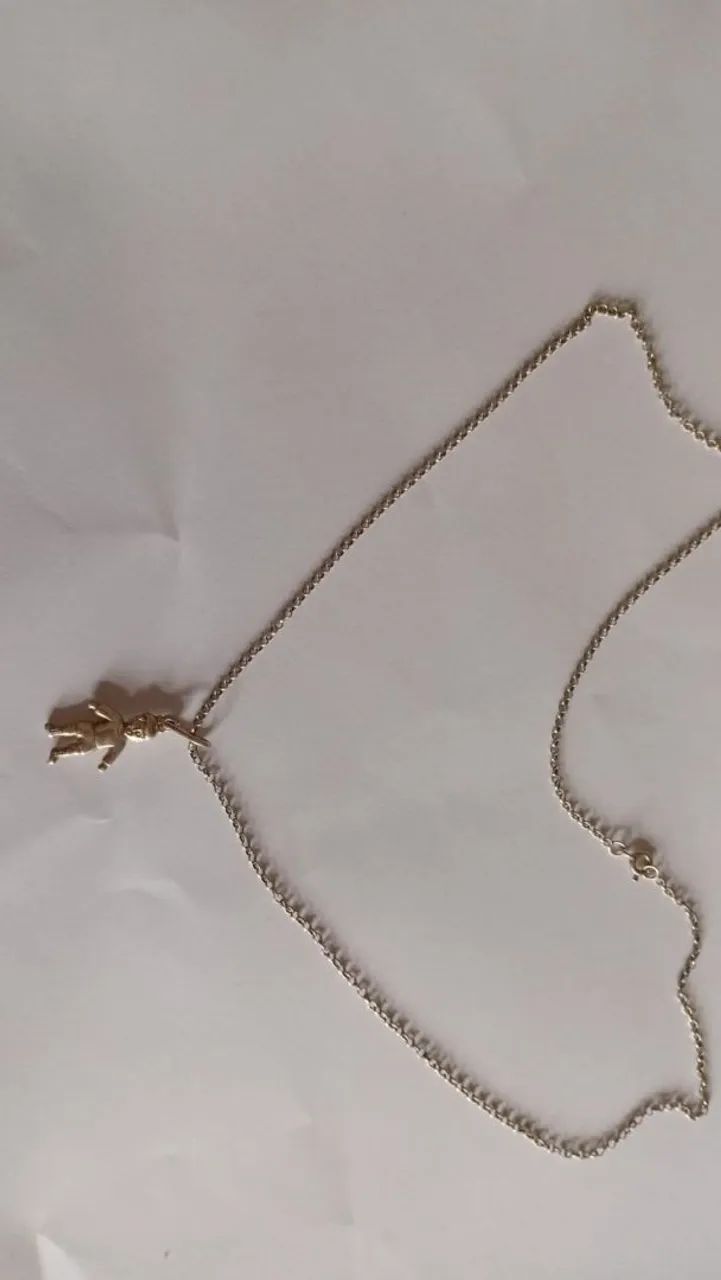 Corrente prata 925 com pingente  - Foto 4