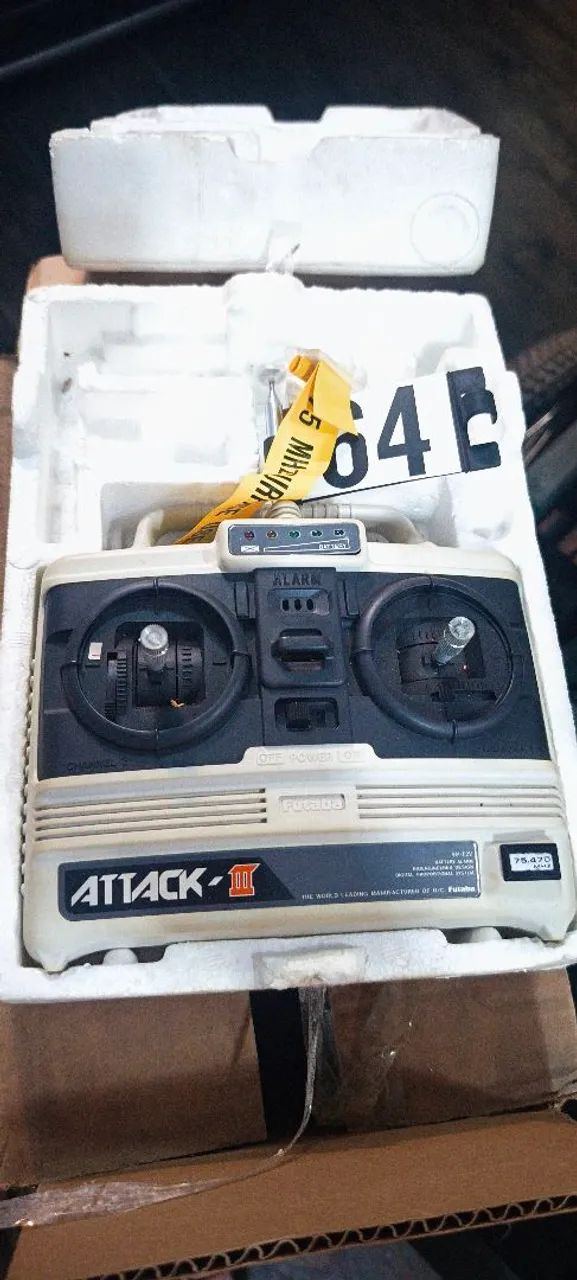 Radio Rc Attack 3 Futaba Raridade completo 