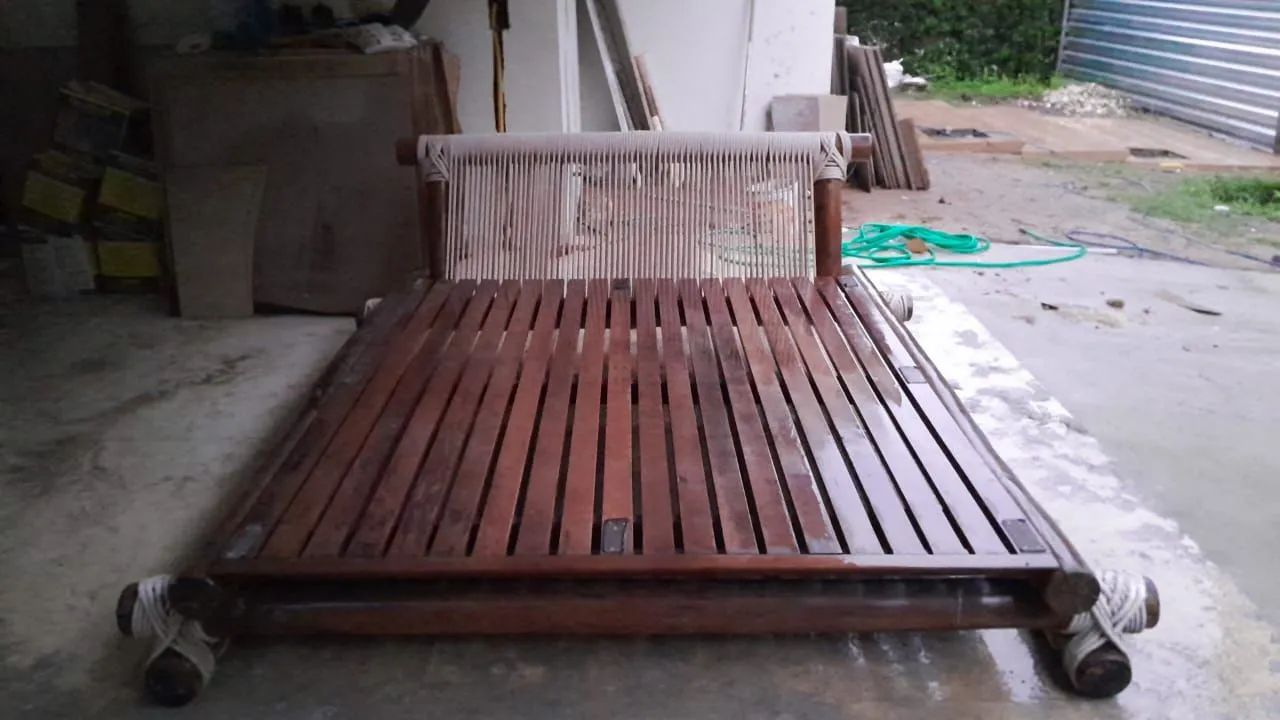 Verde Omã esselente cama de casal alcalipiso 