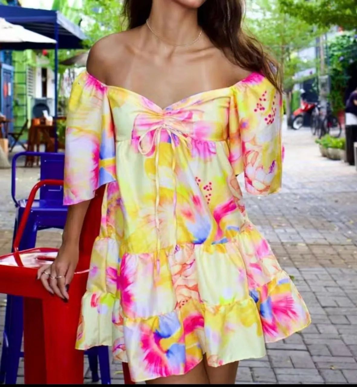Vestido florido soltinho