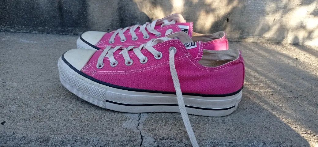 All Star Converse Plataforma Rosa - Foto 3