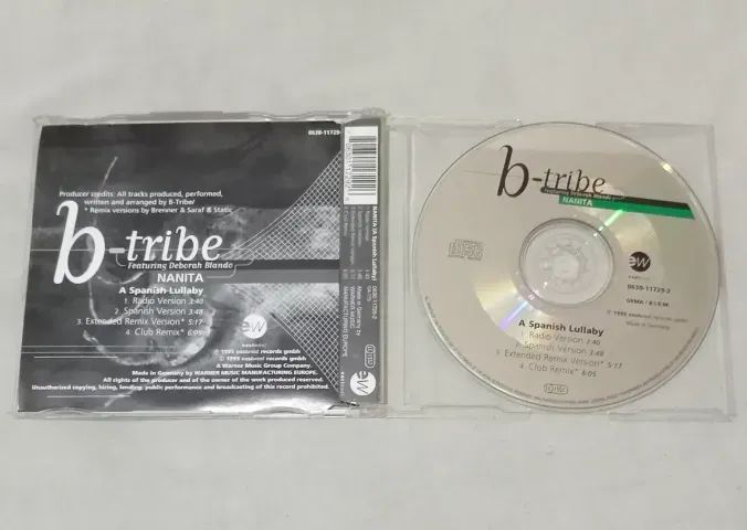 CD Single B-Tribe Nanita Feat Deborah Blando 1995 Importado - Foto 2