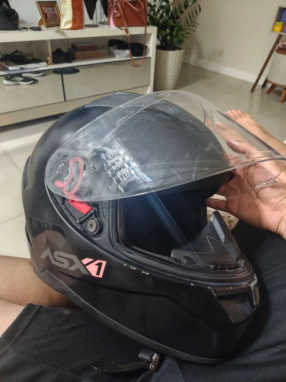 Capacete asx preto fosco - Foto 2
