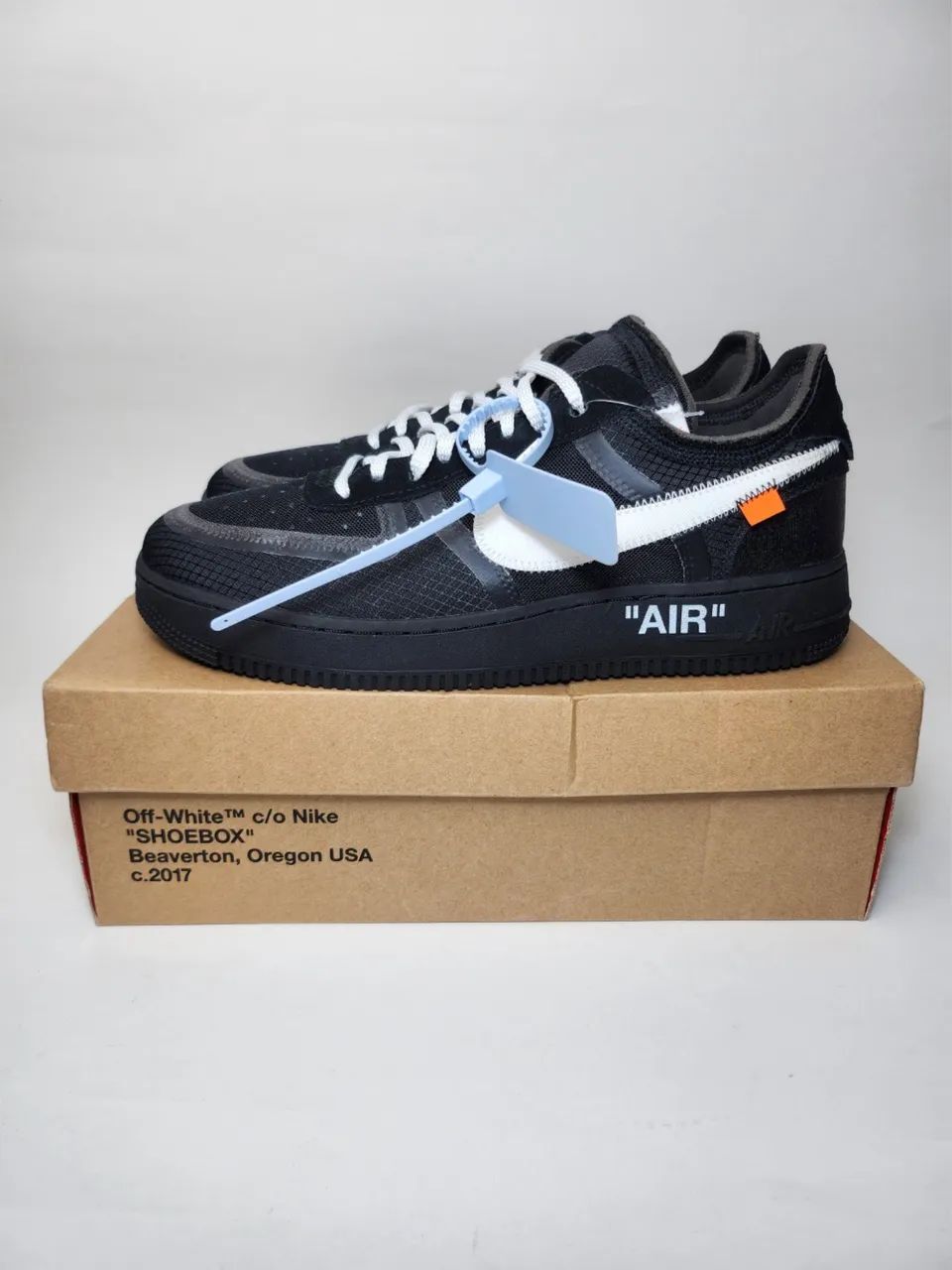 Off-White x Nike Air Force 1 Black - Foto 3