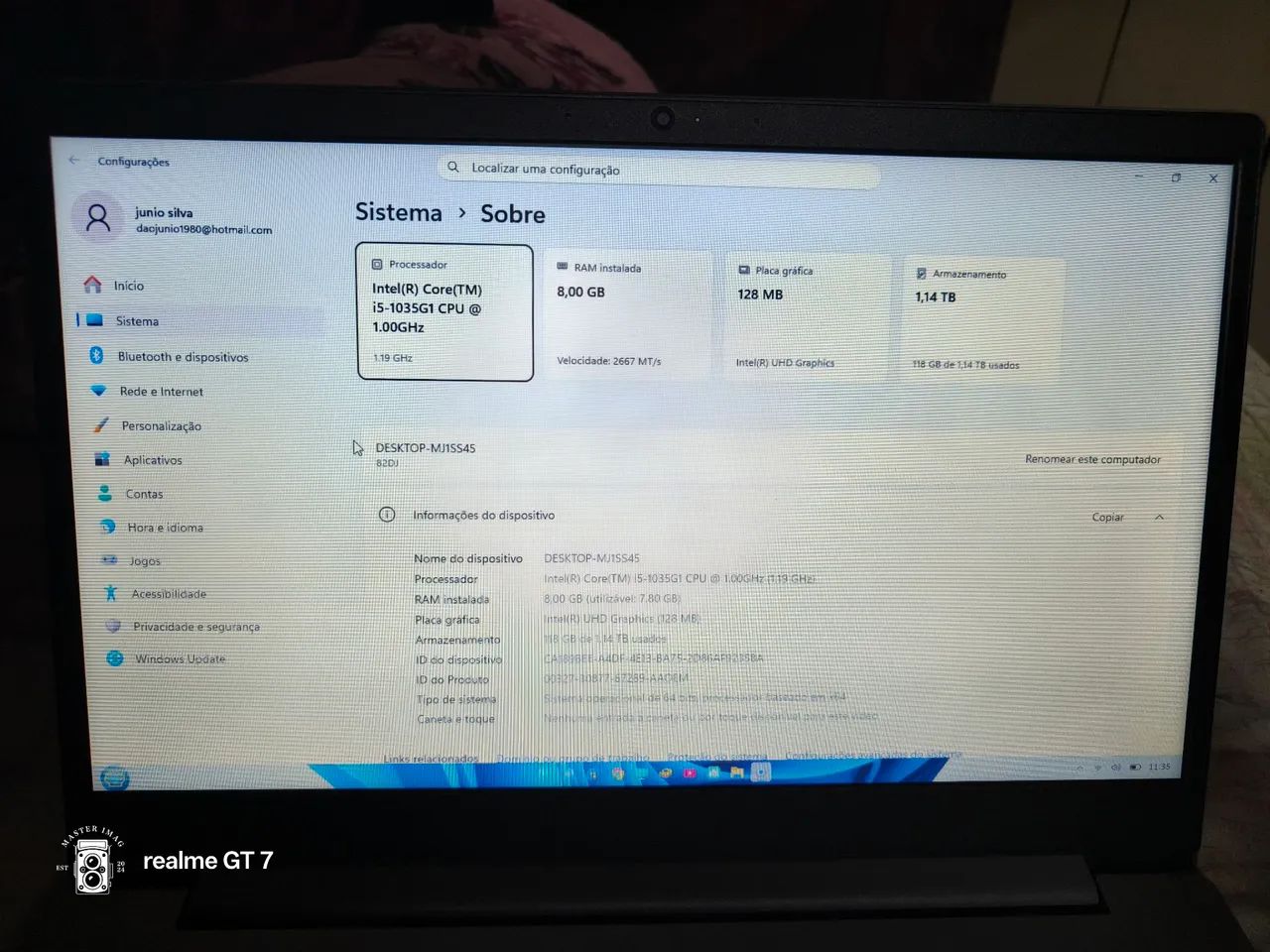 Notebook Lenovo ideapad S145 i5