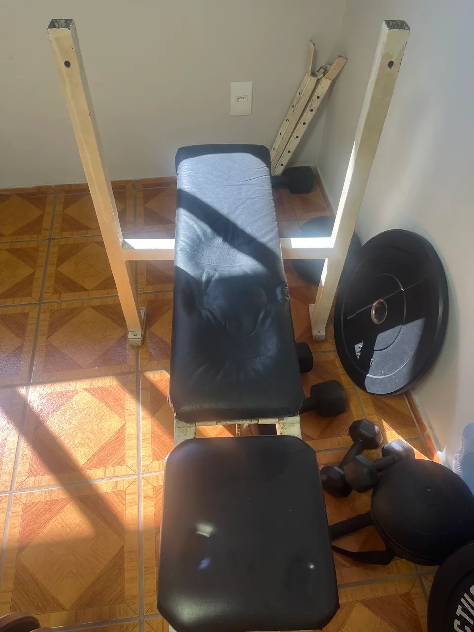 Banco de supino inclinado reto 
