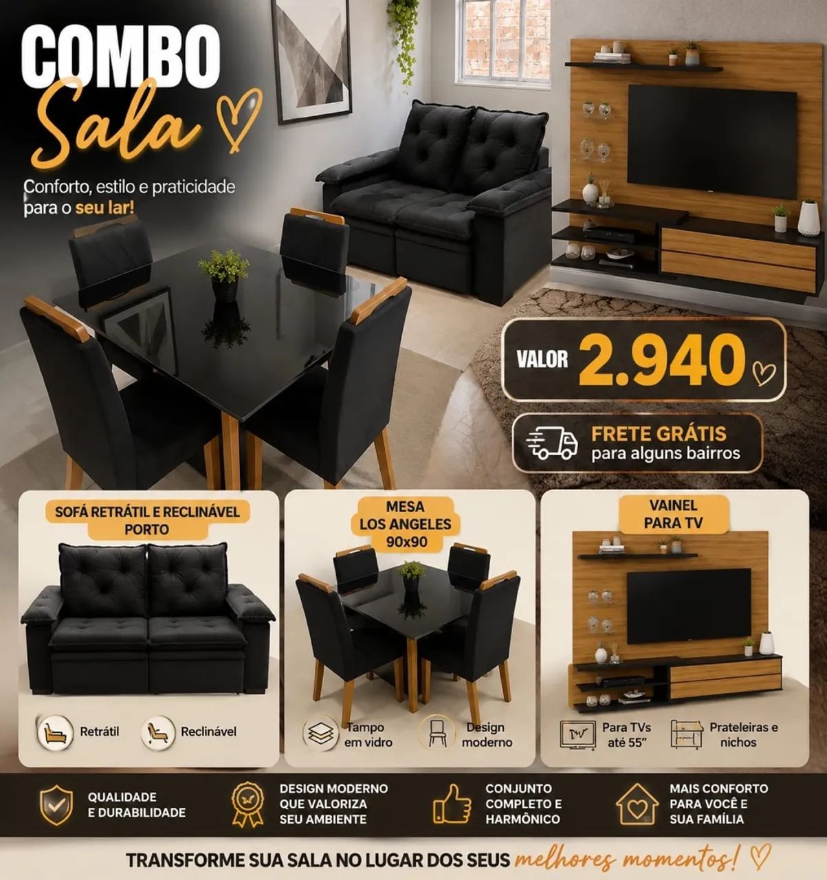 Mesa pra sua sala 