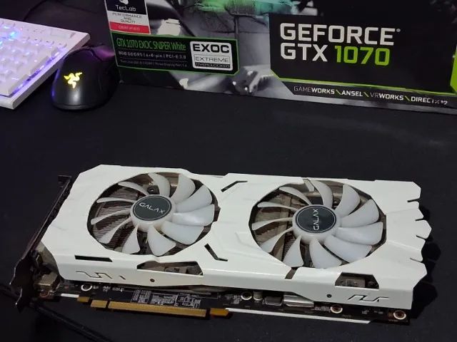 Placa de Vídeo Nvidia Galax GeForce GTX 1070 - Placas de Vídeo