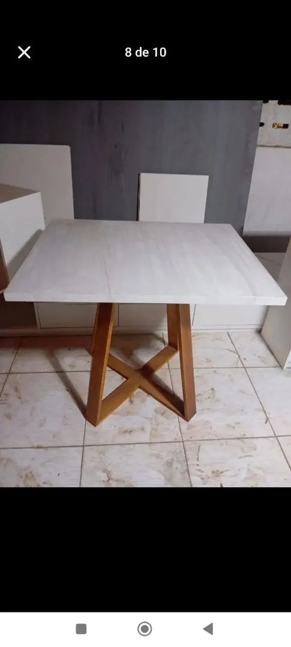 Mesas com pés entranssado para sala ou cozinha  - Foto 2