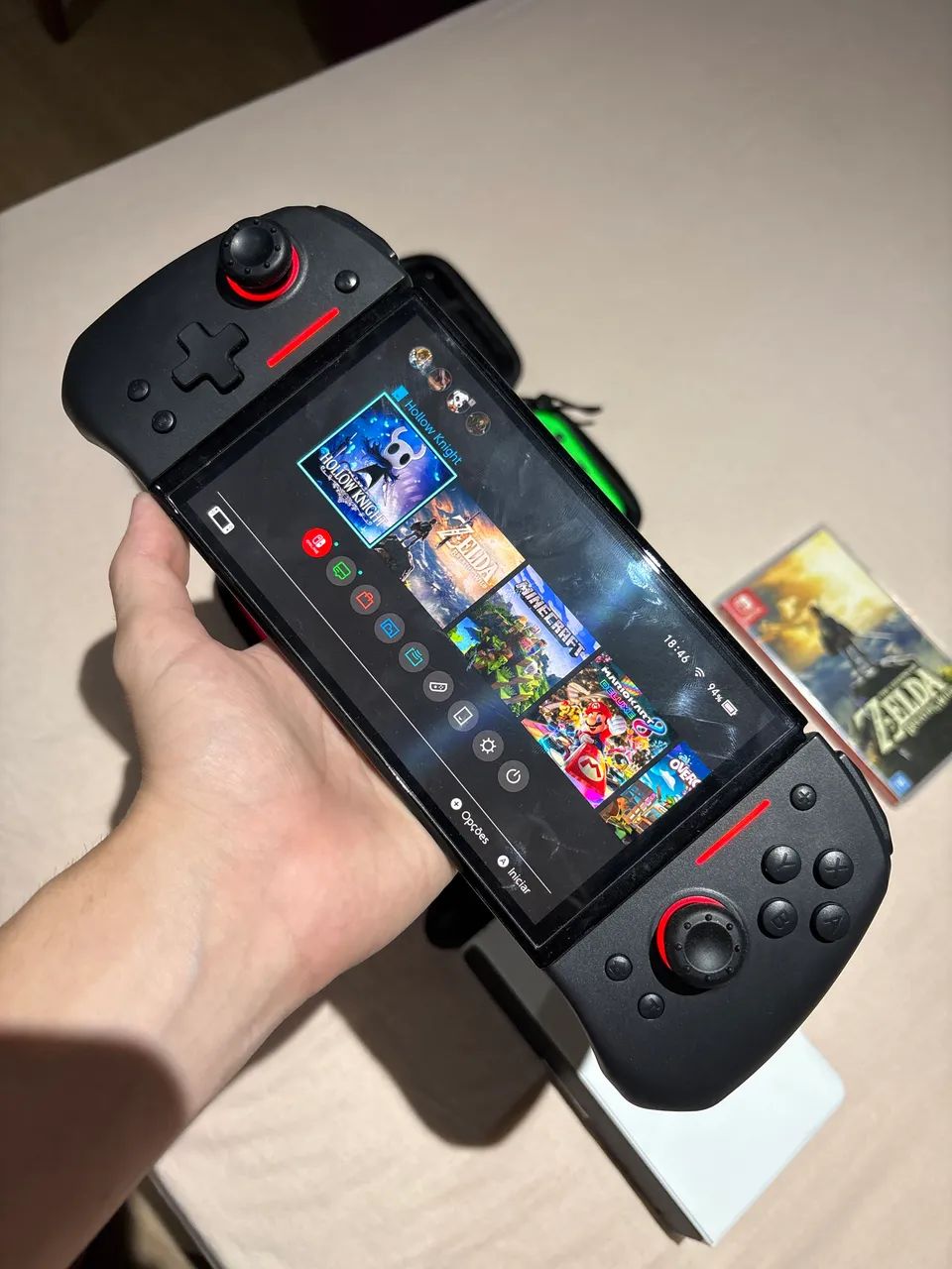 Nintendo Switch OLED + Zelda breath of the wild + Joypad + 4 Joycons - Foto 2