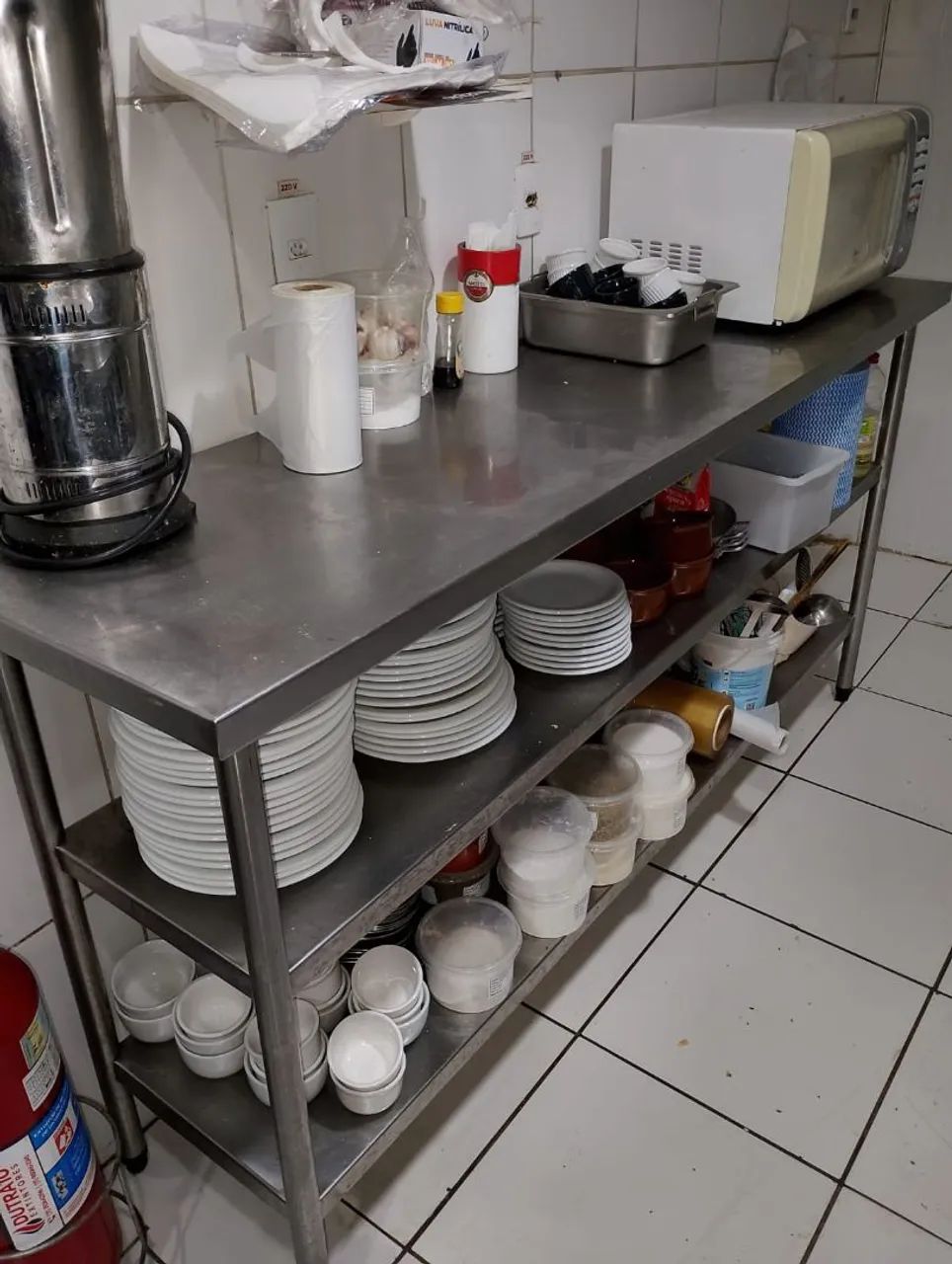 Mesas de pia inox