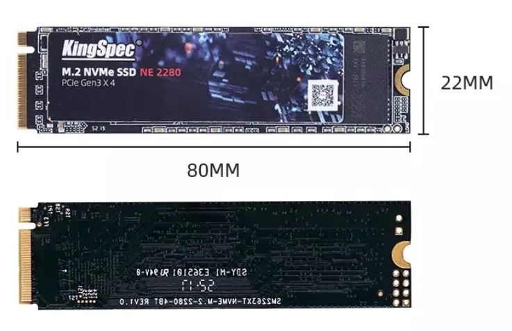 Ssd M.2 256GB KingSpec M2 NVMe (Novo / Lacrado) - Foto 6