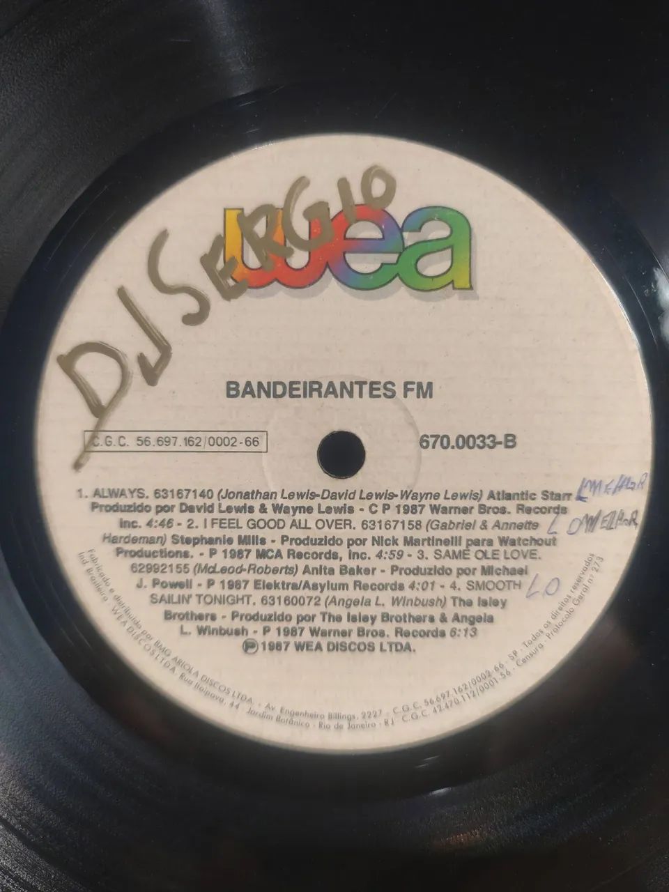 Disco Vinil Bandeirantes FM 96,5 - Foto 4