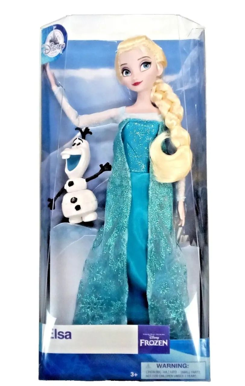 BONECA BARBIE ELSA PRINCESA DISNEY STORE COM PET NOVA LACRADA