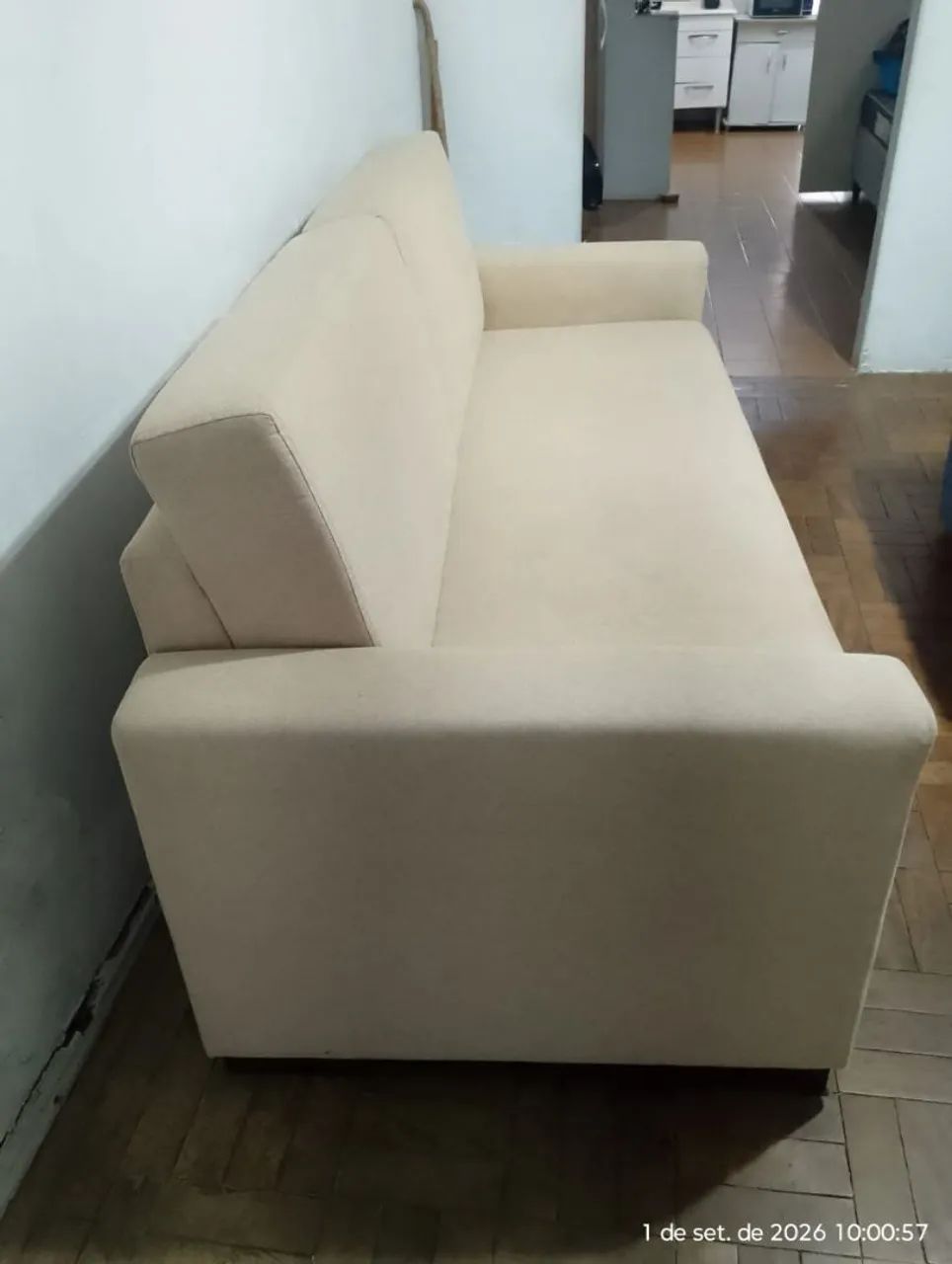 Sofá Bege -Usado/Estado novo - Foto 3