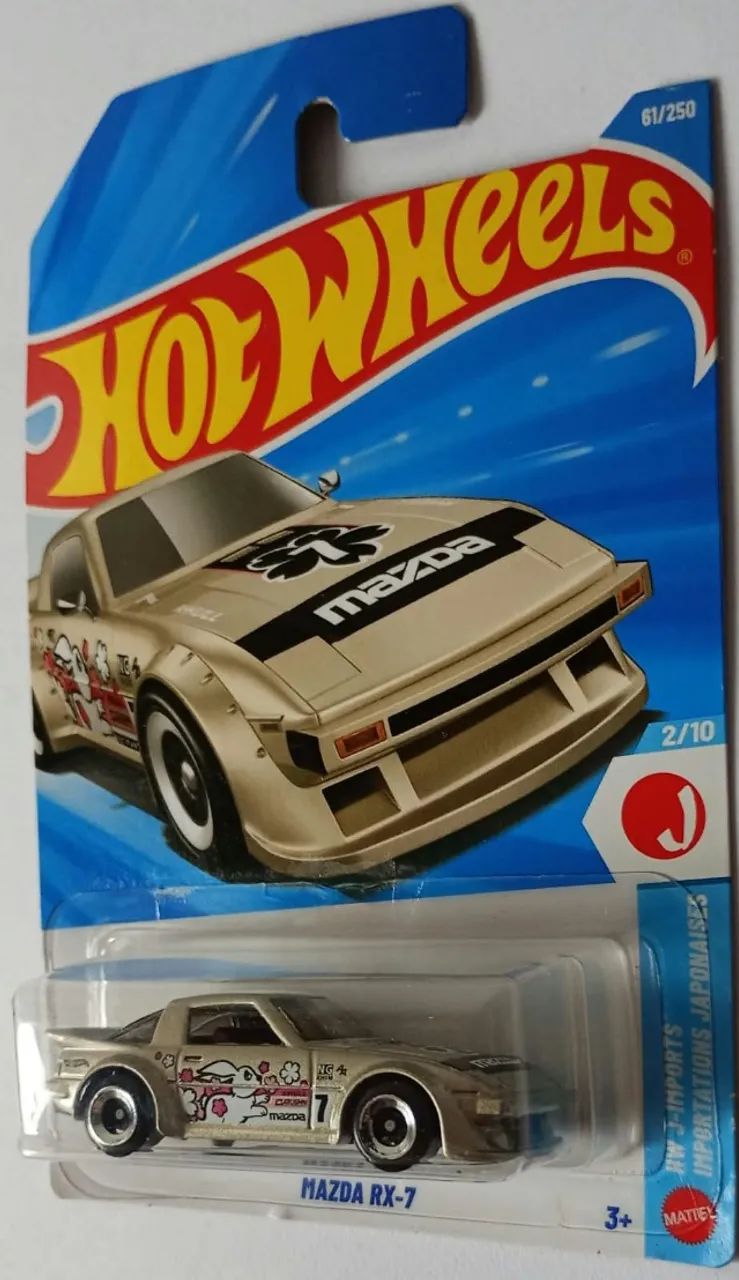 Hot Wheels Mazda RX-7 dourada - Foto 2