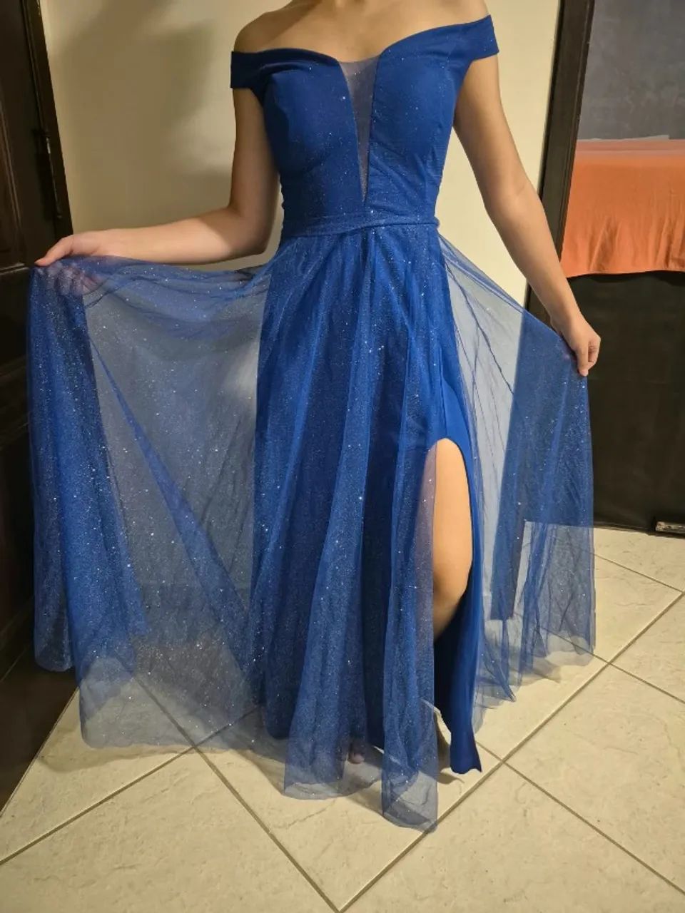 Vestido de Festa Azul Royal - Foto 4