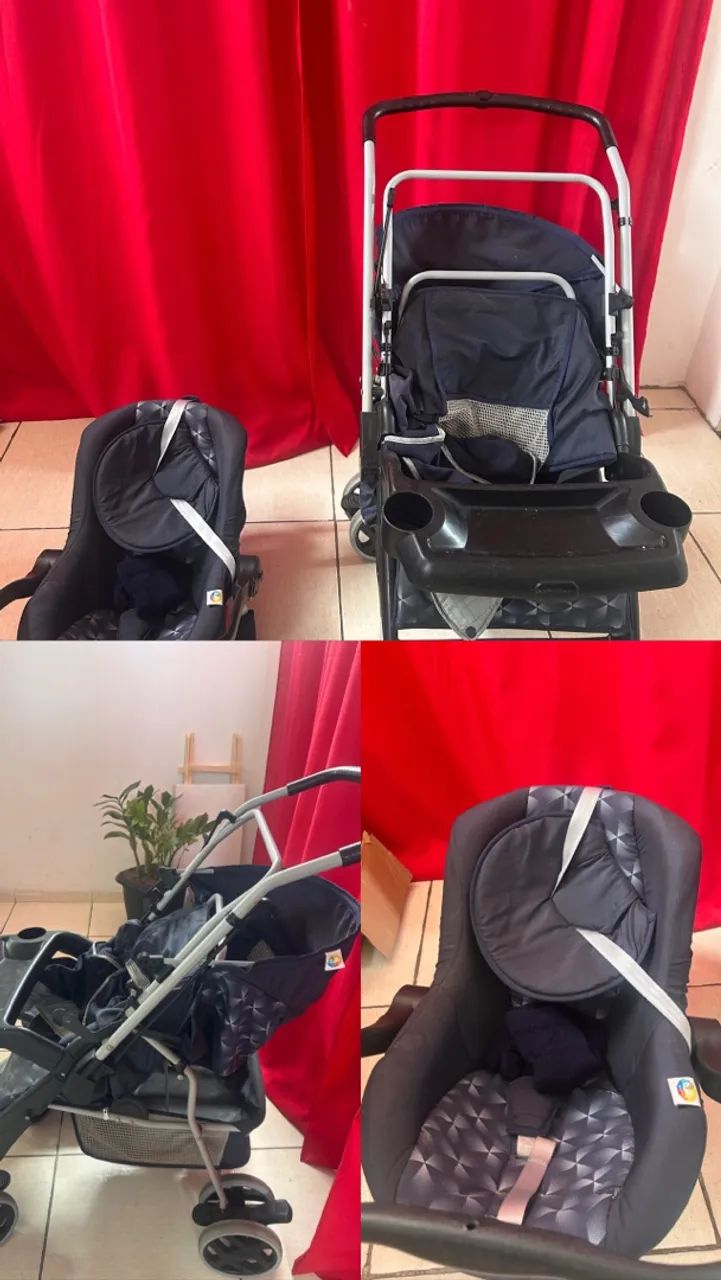 Carrinho de bebê + bebê conforto 