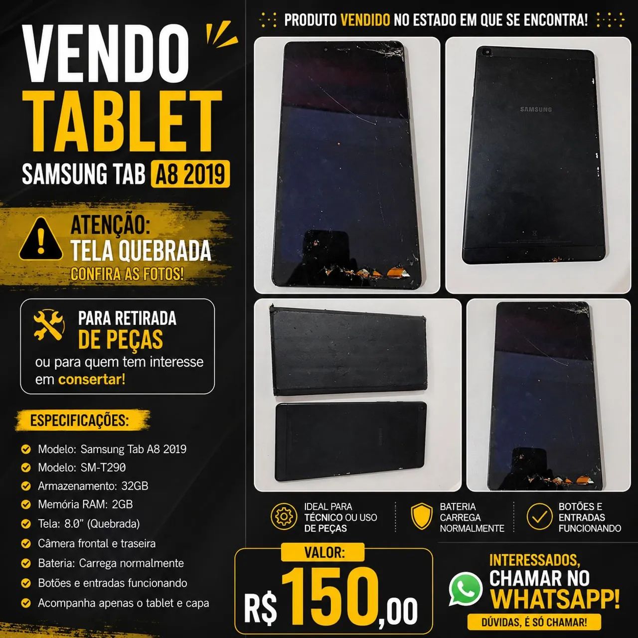 ? VENDO TABLET SAMSUNG TAB A8 (2019)