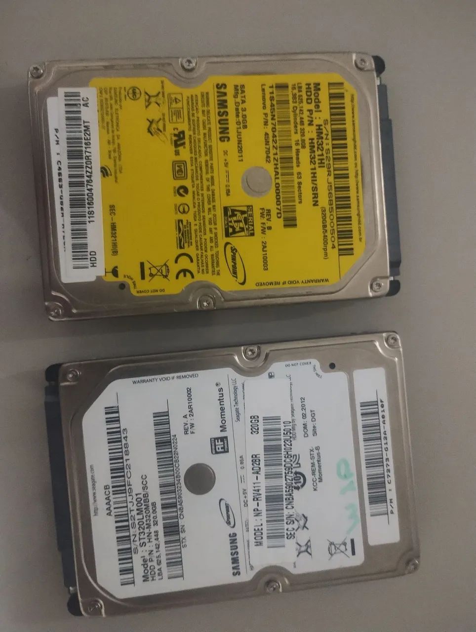 Vendo HD'S 70 a 100 a unidade 