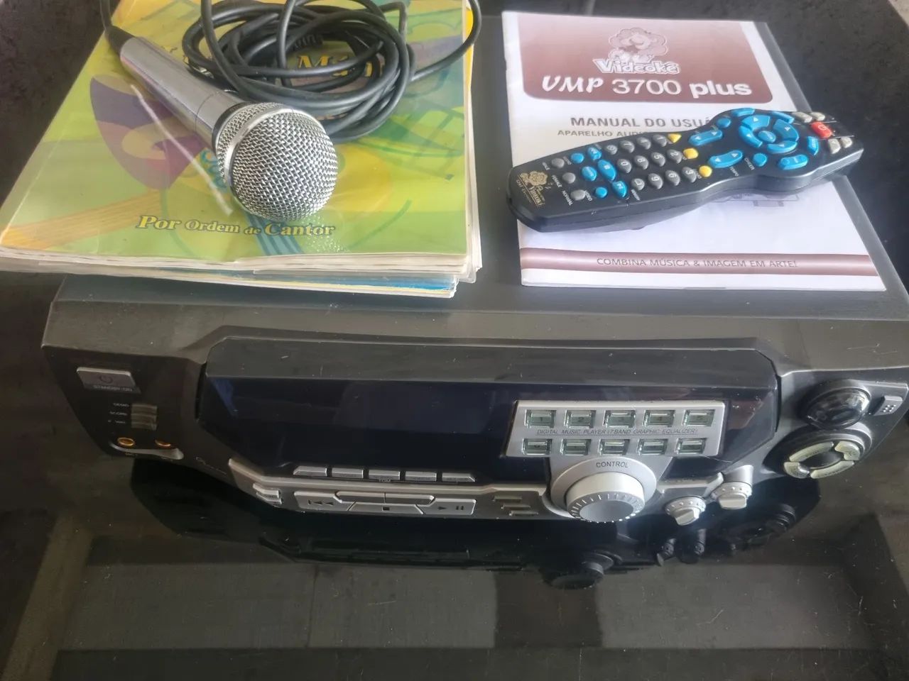 Karaokê raf 3700 plus com 10 cartuchos - Aparelhos de Som